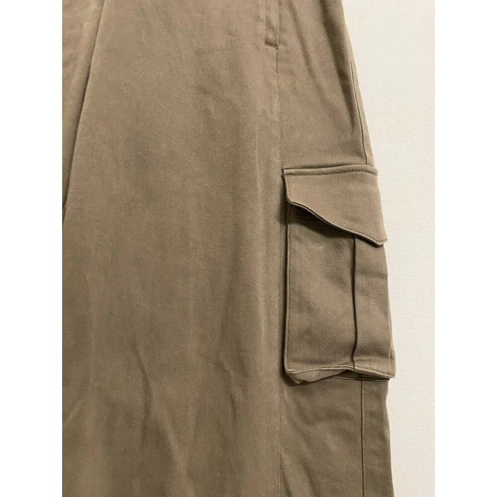 Alo Yoga Show Off Cargo Wide-Leg Trouser Pants Womens XXS 22x28 Army Olive Tree